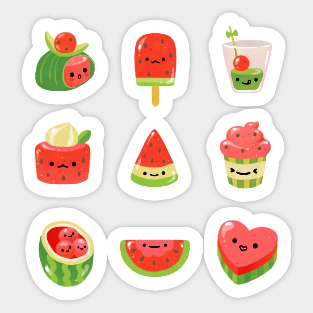 Watermelon Sticker by pikaole